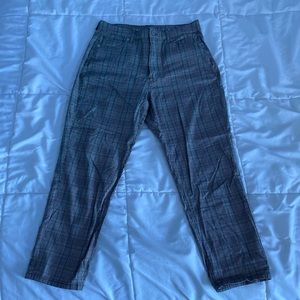 American Eagle Plaid Mom Jeans